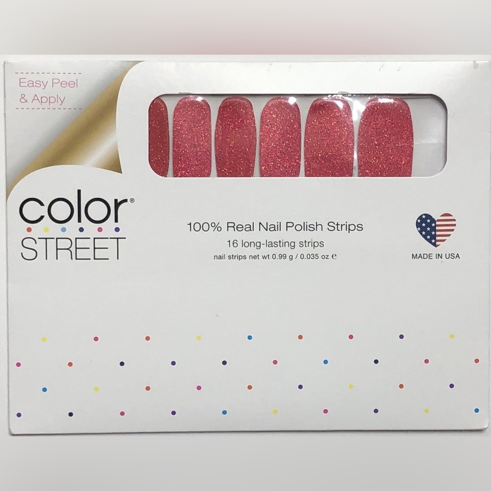 NWT- Color Street Sparkling Pink Nail Strips